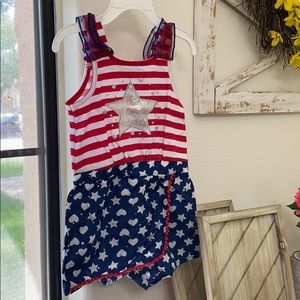 Red, White & Blue Romper